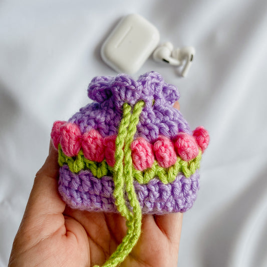 Funda para Airpods Pro - Tulipanes Lila